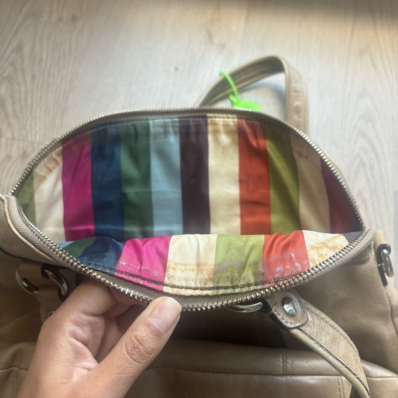 Coach Highlight Signature Poppy Tan Leather Shoulder Bag - Picture 11 of 11